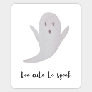 Too cure to spook watercolor ghosty Sticker